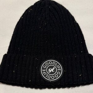 Goodlife Dark Knit Hat with Logo Patch
